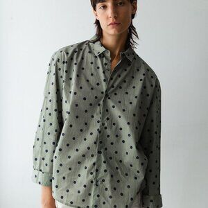 Caron Callahan Alice Shirt – Sage Dot – Size XL
